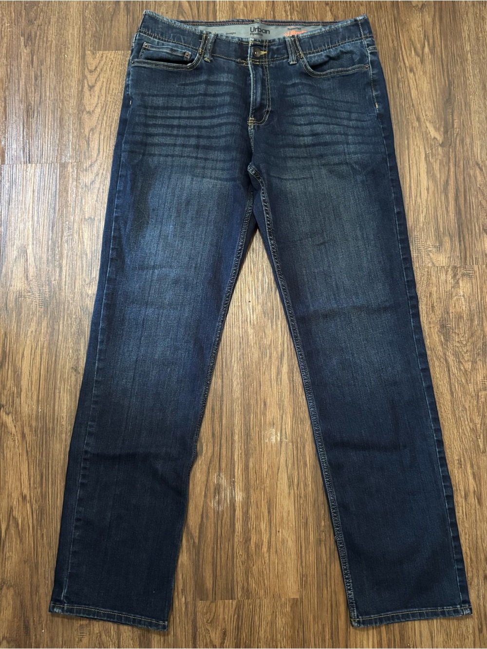 Urban Pipeline Super Flex UltraFlex Waistband Dark Wash Straight Jeans 34x34